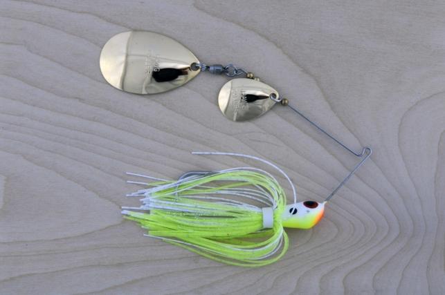 Humdinger Spinner Bait 1/4 Silver Colorado/Gold Willow Tequila