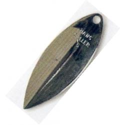50 Count Pack Nickel Steel Willow Leaf Spinner Blades Smooth Finish Sizes  1-6